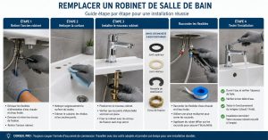 fréquentes lors du remplacement d’un robinet