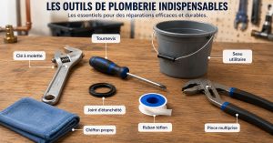 outils pour installer un robinet